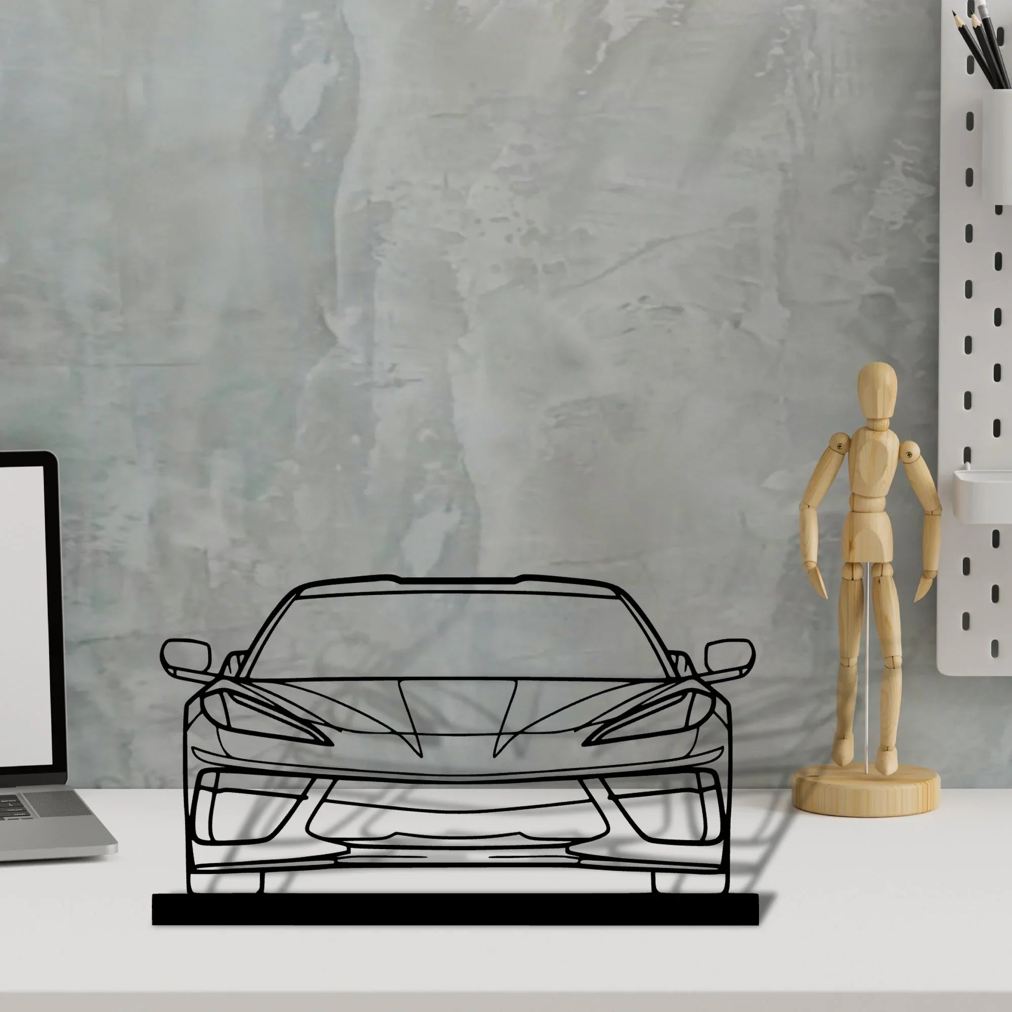 c8-2 Silhouette Metal Art Stand - Turbo Silhouette