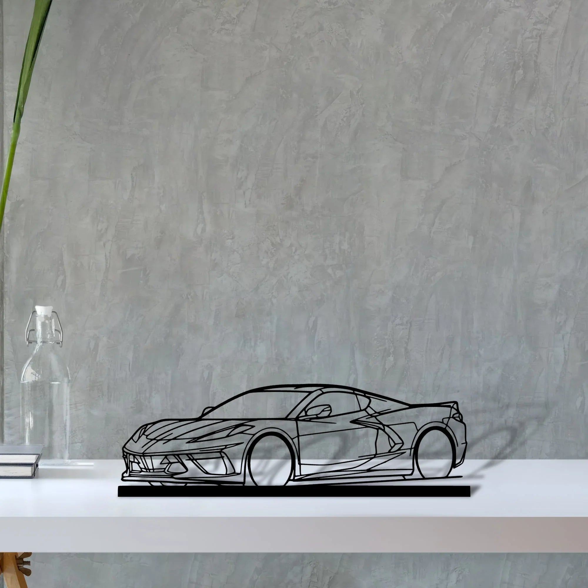 c8-3 Silhouette Metal Art Stand - Turbo Silhouette