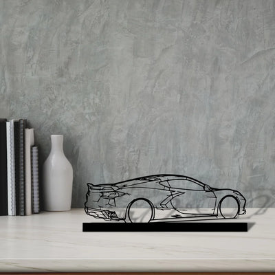 c8-back-2 Silhouette Metal Art Stand - Turbo Silhouette