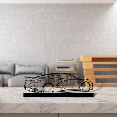 c8-back-2 Silhouette Metal Art Stand - Turbo Silhouette