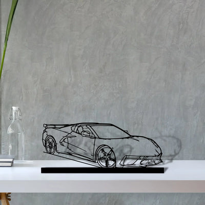 c8-htc-2 Silhouette Metal Art Stand - Turbo Silhouette