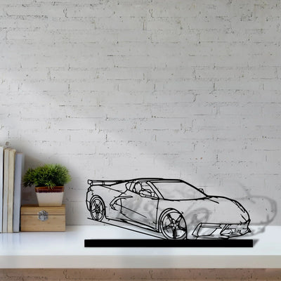 c8-htc-2 Silhouette Metal Art Stand - Turbo Silhouette