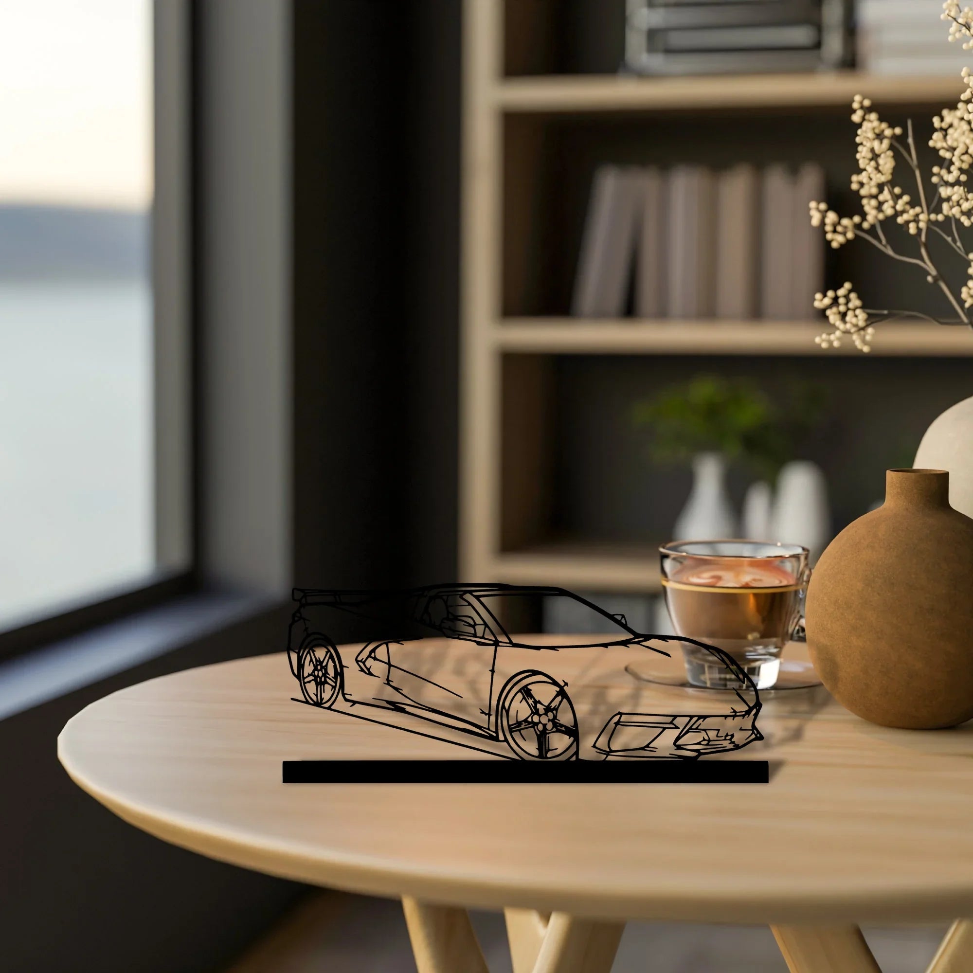 c8-htc-2 Silhouette Metal Art Stand - Turbo Silhouette