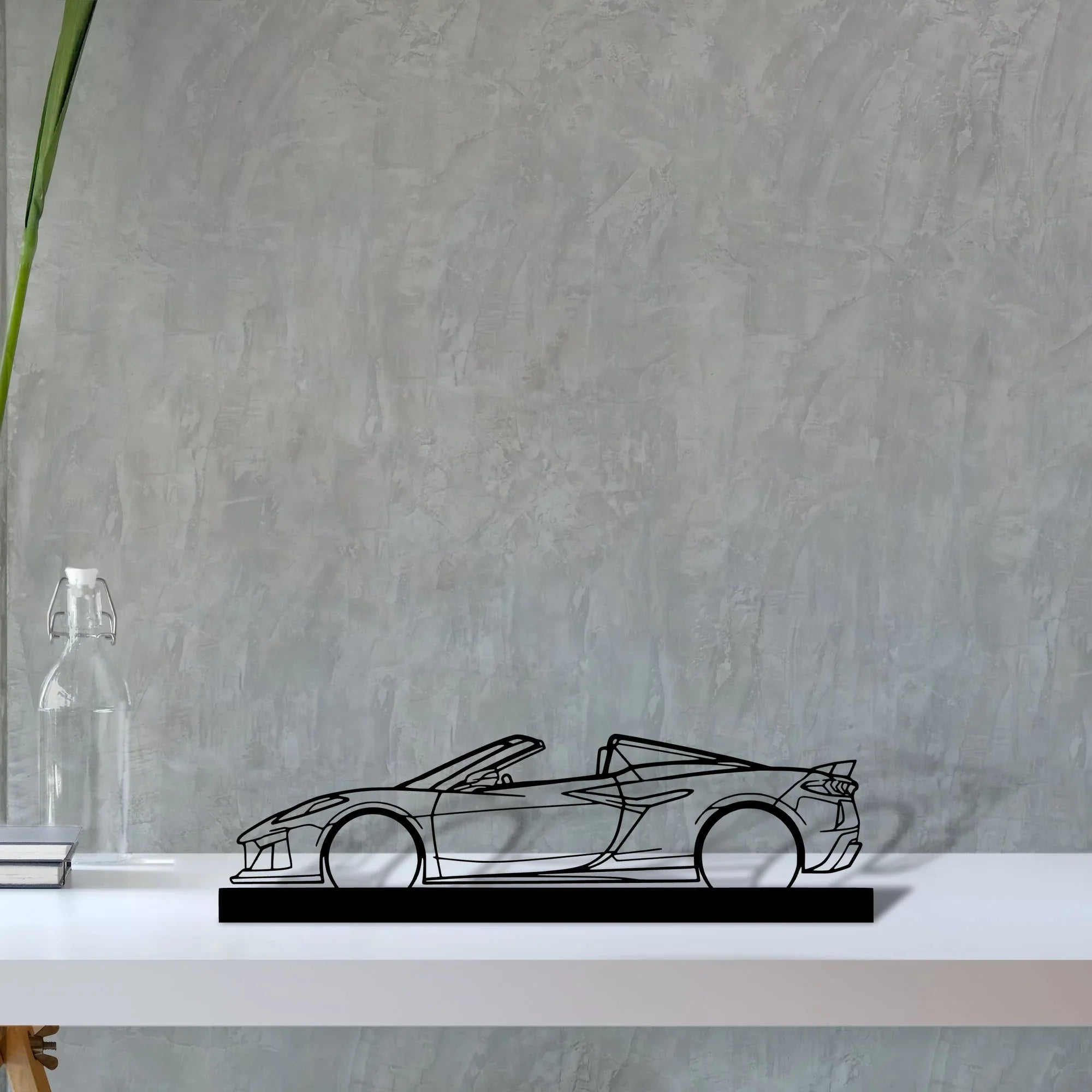c8-z06 Silhouette Metal Art Stand - Turbo Silhouette
