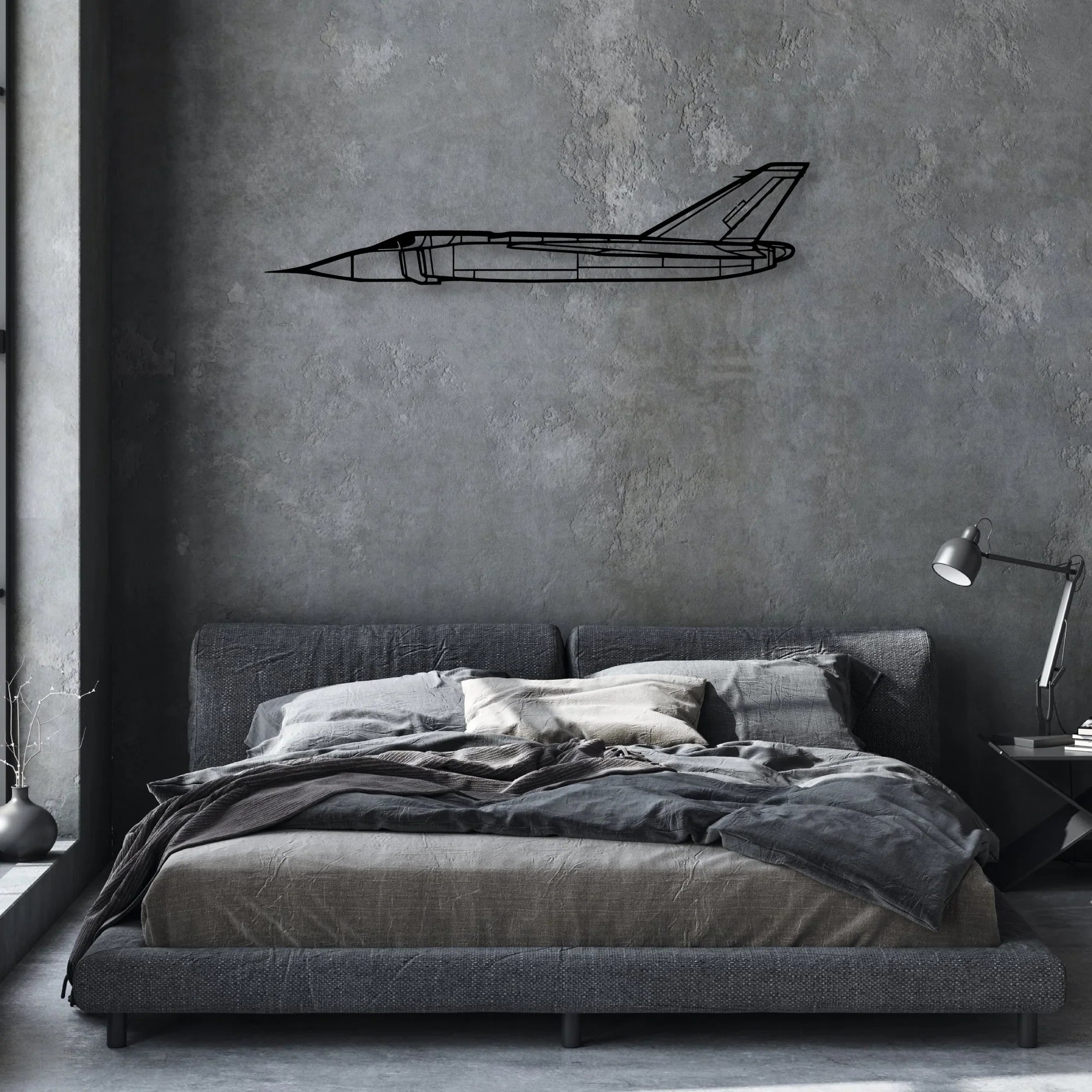 CF-105 Arrow 3 Classic Aircraft Silhouette Metal Wall Art - Aviation Hangar Decor