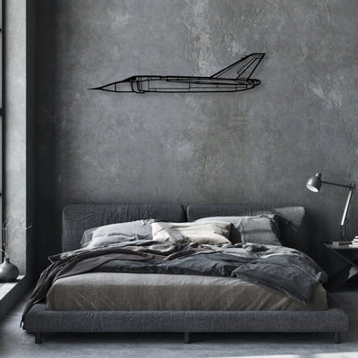 CF-105 Arrow 3 Classic Aircraft Silhouette Metal Wall Art - Aviation Hangar Decor
