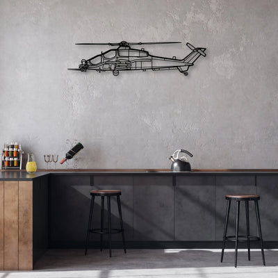 CH-53K King Stallion Classic Aircraft Silhouette Metal Wall Art - Aviation Hangar Decor
