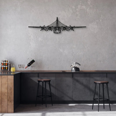 Citabria 3 Classic Aircraft Silhouette Metal Wall Art - Aviation Hangar Decor