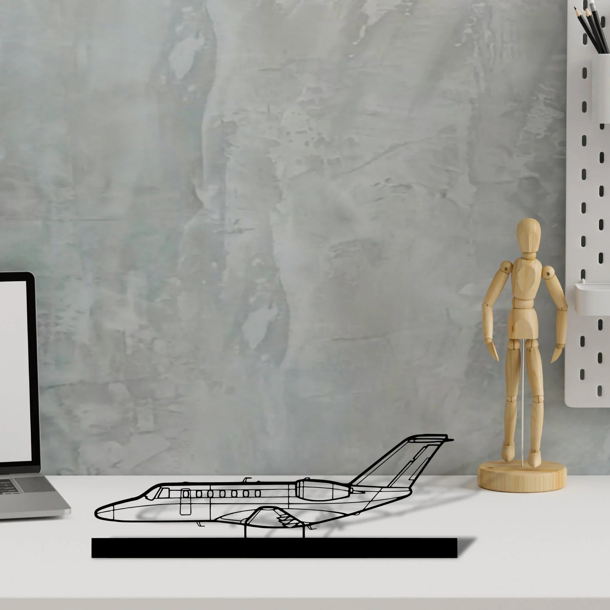 cj3-3 Silhouette Metal Art Stand - Turbo Silhouette