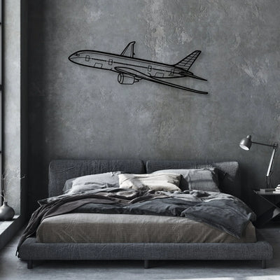 CJ3 4 Classic Aircraft Silhouette Metal Wall Art - Aviation Hangar Decor