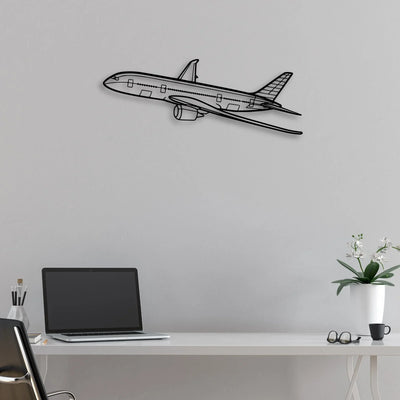 CJ3 4 Classic Aircraft Silhouette Metal Wall Art - Aviation Hangar Decor
