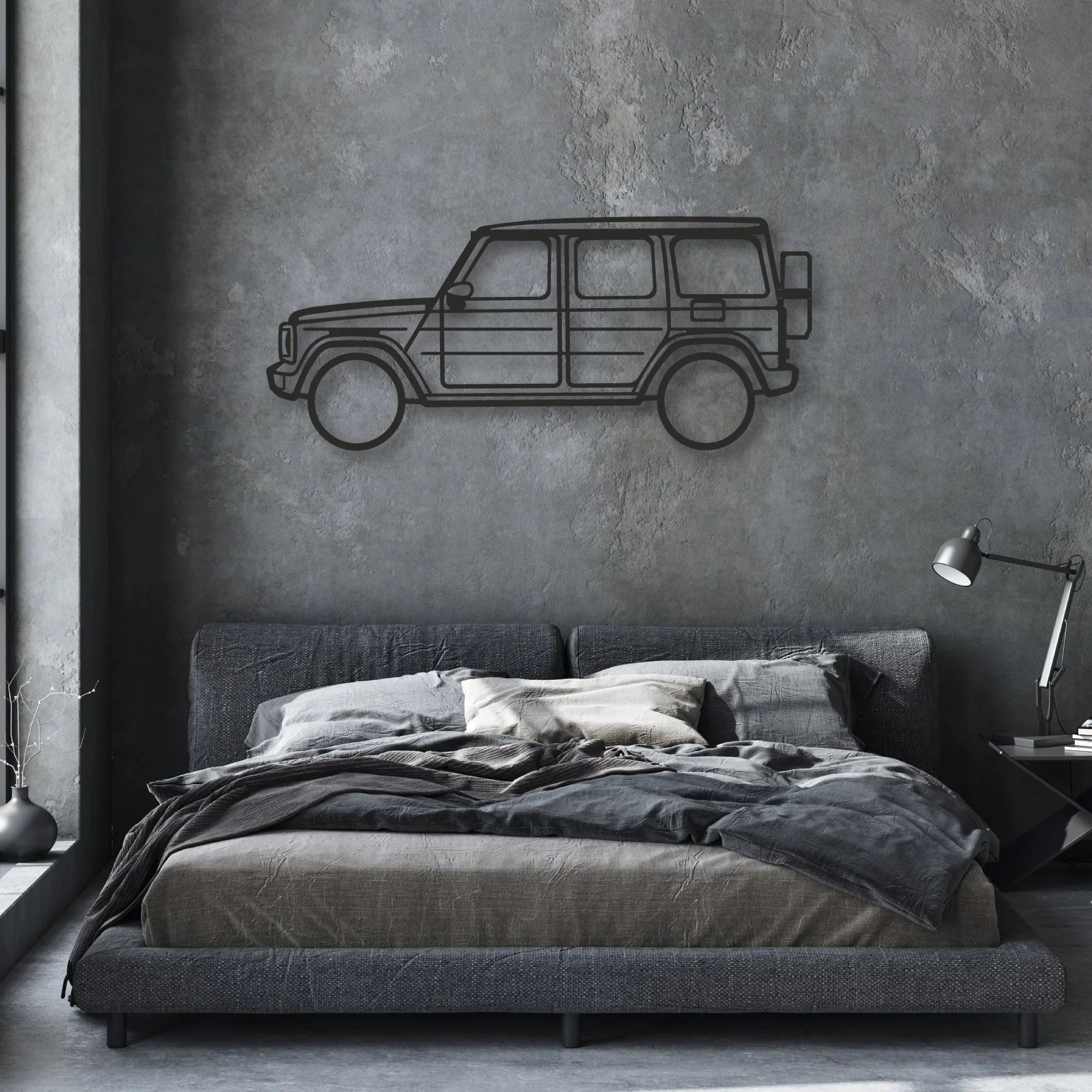 class-g Classic Silhouette Metal Wall Art - Automotive Garage Decor