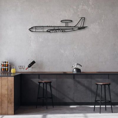 Columbia 350 Classic Aircraft Silhouette Metal Wall Art - Aviation Hangar Decor
