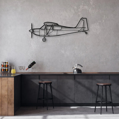 CRJ900 Classic Aircraft Silhouette Metal Wall Art - Aviation Hangar Decor