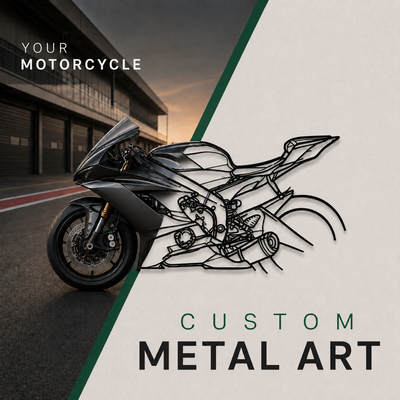 Your Custom Bike Silhouette Metal Wall Art Service