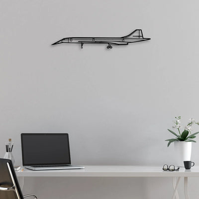 DA62 Classic Aircraft Silhouette Metal Wall Art - Aviation Hangar Decor
