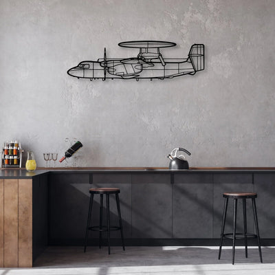 DC-3C Classic Aircraft Silhouette Metal Wall Art - Aviation Hangar Decor