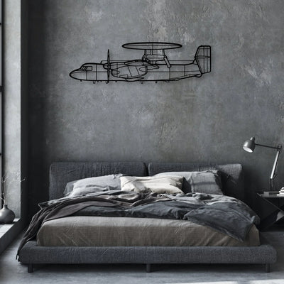 DC-3C Classic Aircraft Silhouette Metal Wall Art - Aviation Hangar Decor