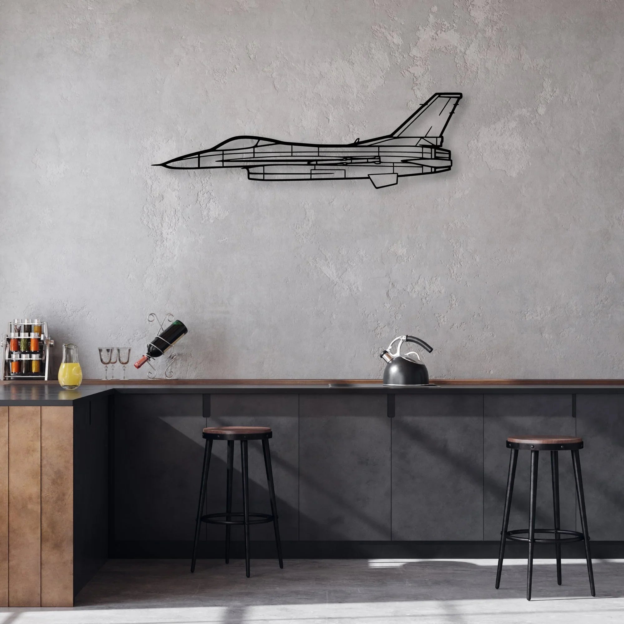 DE Havilland Beaver Classic Aircraft Silhouette Metal Wall Art - Aviation Hangar Decor