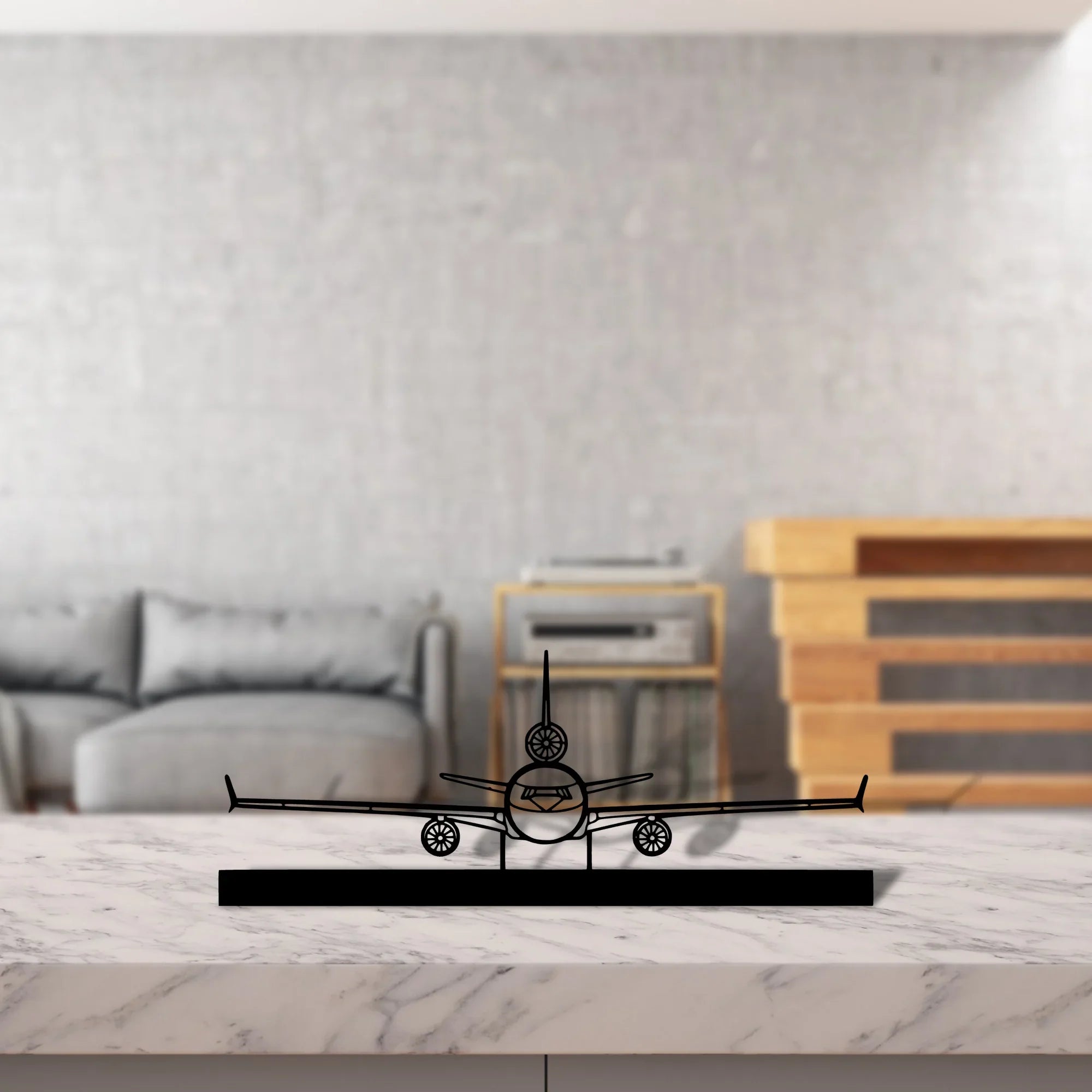 douglas-md-11-front-missiles Silhouette Metal Art Stand - Turbo Silhouette