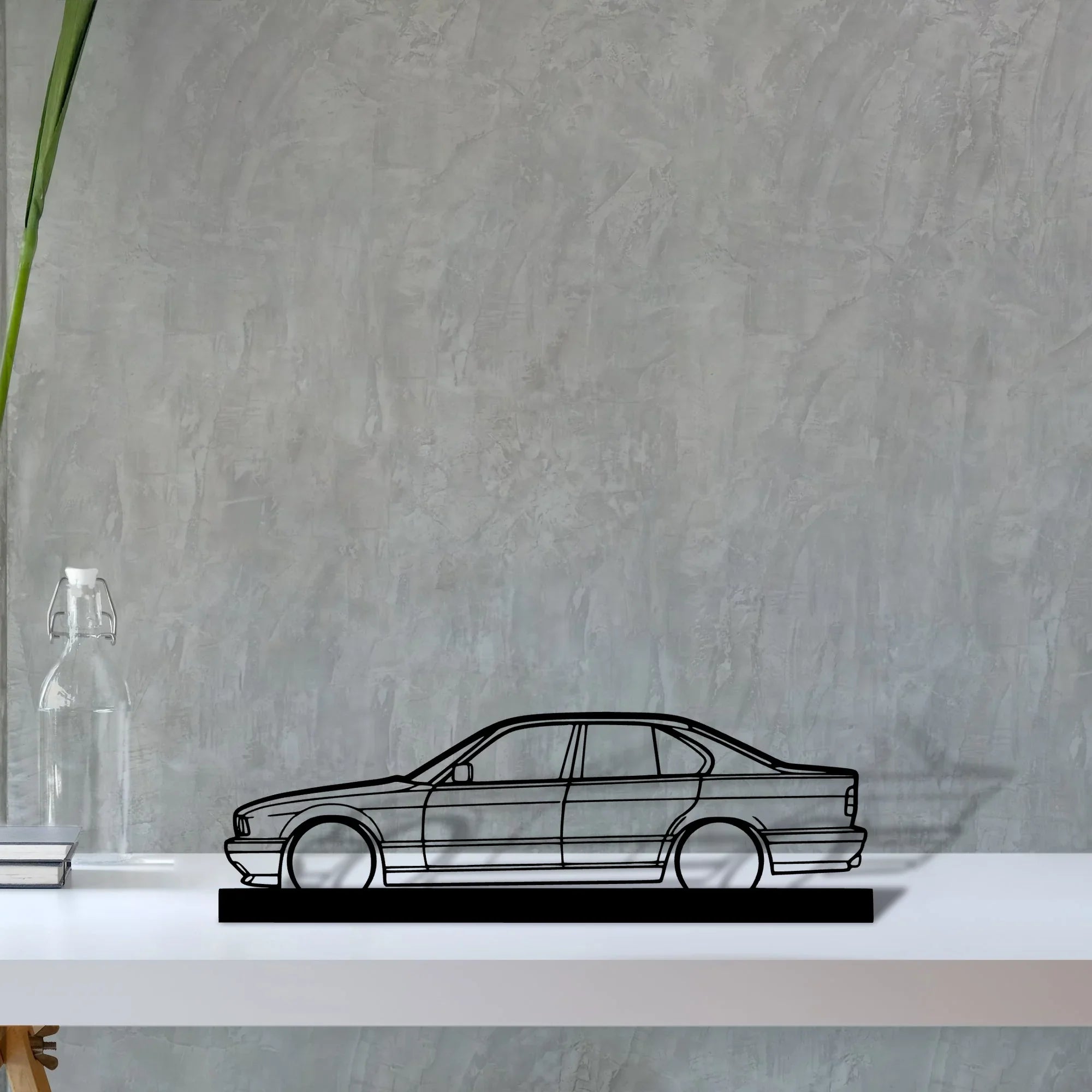 e34-m5 Silhouette Metal Art Stand - Turbo Silhouette