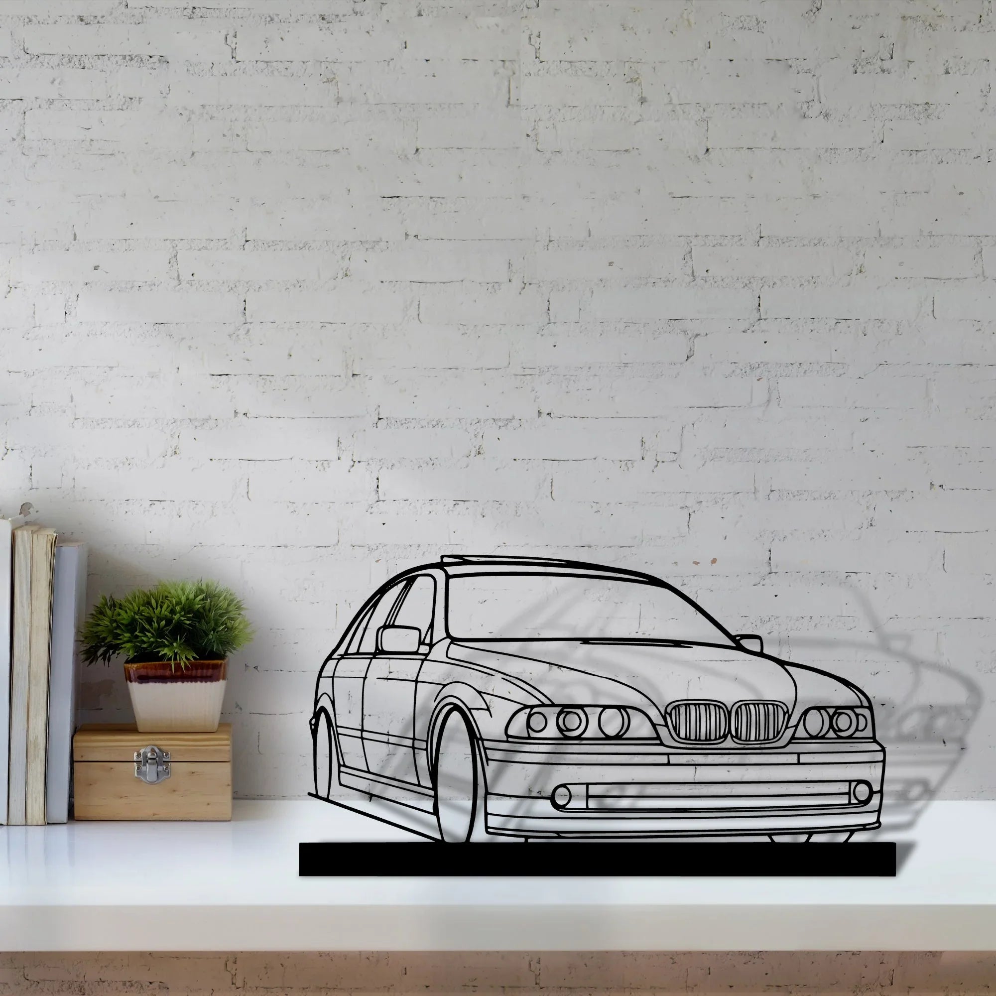 e39 Silhouette Metal Art Stand - Turbo Silhouette