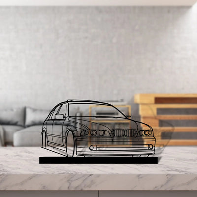 e39 Silhouette Metal Art Stand - Turbo Silhouette