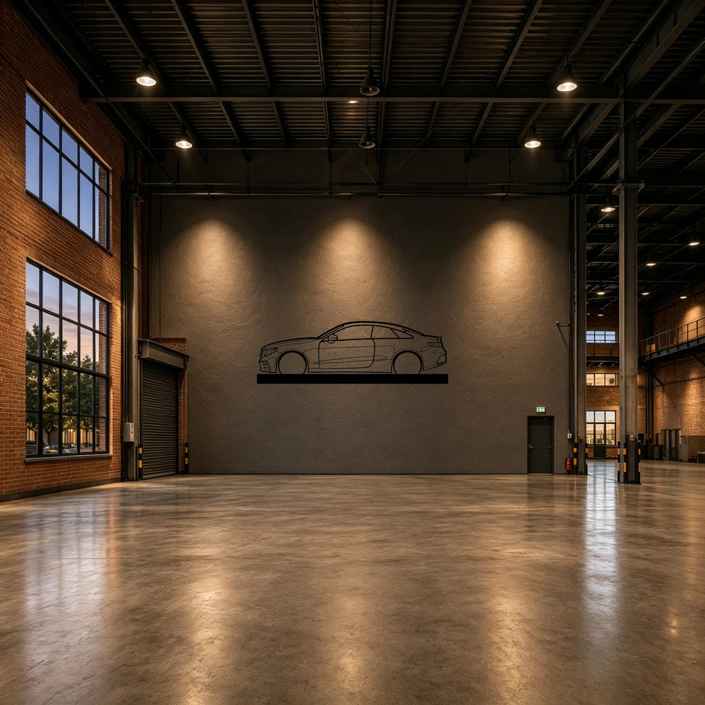 E53 AMG Coupe Silhouette Metal Art Stand - Classic Car Garage Decor