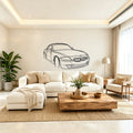 E86 Z4 Angled View Metal Wall Art - Classic Car Garage Decor