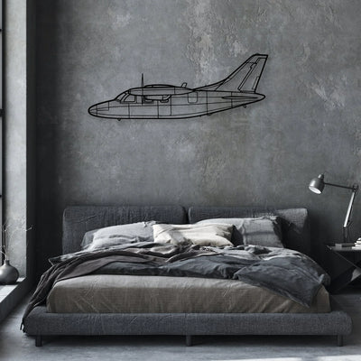 EA-18G Classic Aircraft Silhouette Metal Wall Art - Aviation Hangar Decor