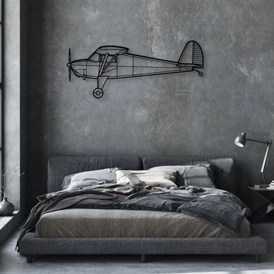 Eagle II Classic Aircraft Silhouette Metal Wall Art - Aviation Hangar Decor