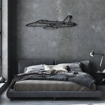 EC-130H Compass Call Classic Aircraft Silhouette Metal Wall Art - Aviation Hangar Decor