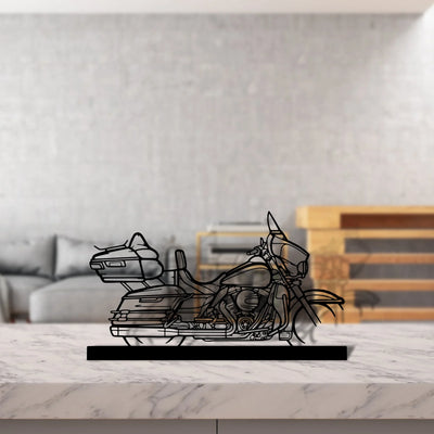 electra-glide-2 Silhouette Metal Art Stand - Turbo Silhouette