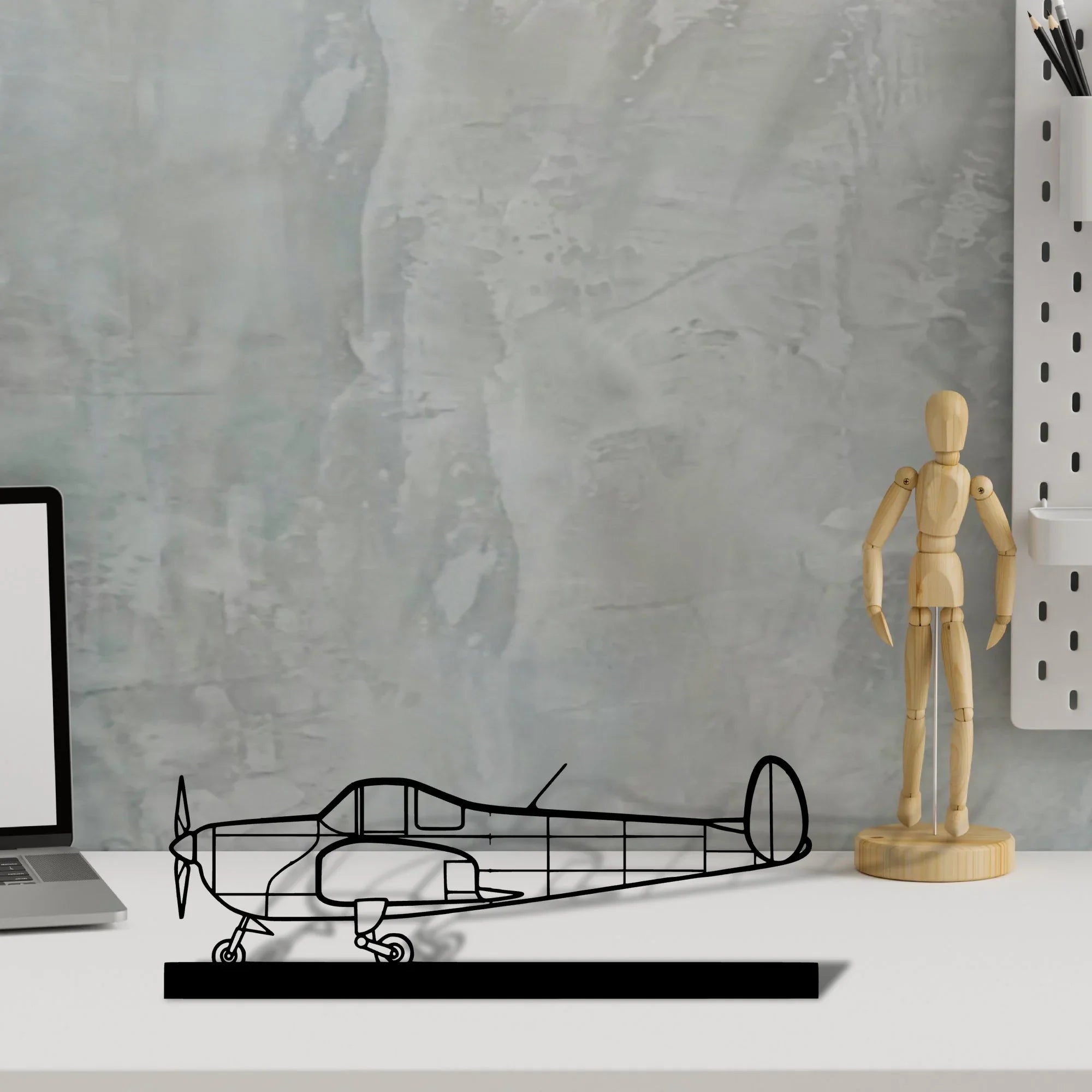ercoupe-415-c Silhouette Metal Art Stand - Turbo Silhouette