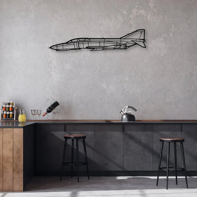 Evolution Classic Aircraft Silhouette Metal Wall Art - Aviation Hangar Decor
