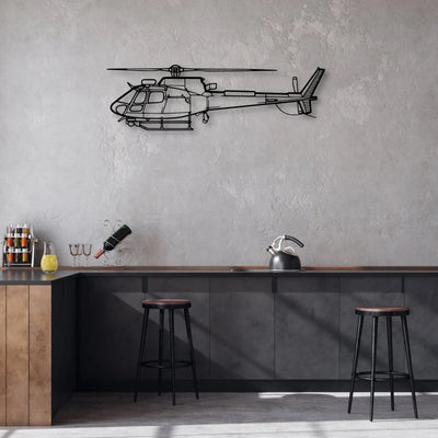 F-16C Block 50 Classic Aircraft Silhouette Metal Wall Art - Aviation Hangar Decor