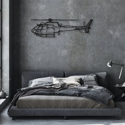 F-16C Block 50 Classic Aircraft Silhouette Metal Wall Art - Aviation Hangar Decor