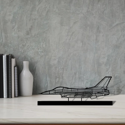 f-16c-missiles-2 Silhouette Metal Art Stand - Turbo Silhouette
