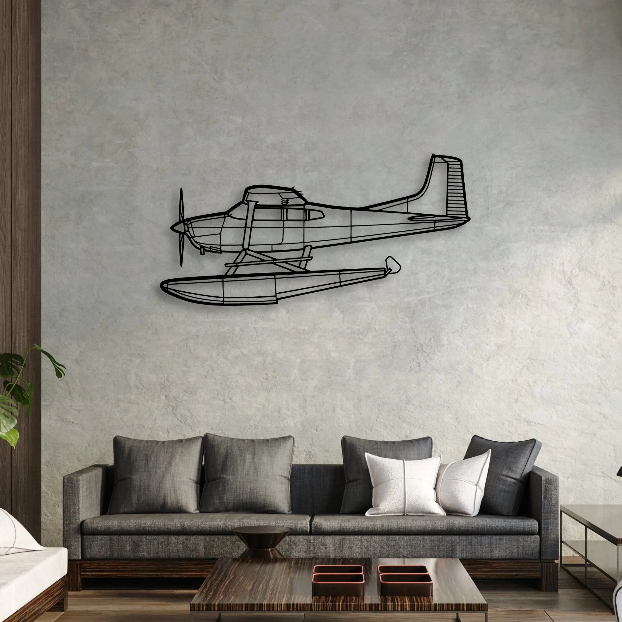 F-16C Missiles Classic Aircraft Silhouette Metal Wall Art - Aviation Hangar Decor