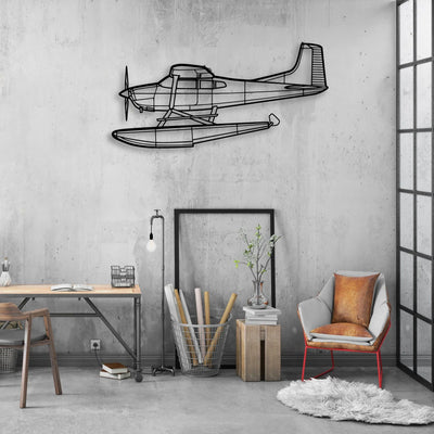 F-16C Missiles Classic Aircraft Silhouette Metal Wall Art - Aviation Hangar Decor