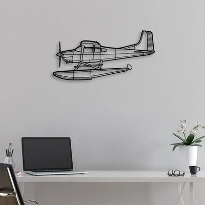 F-16C Missiles Classic Aircraft Silhouette Metal Wall Art - Aviation Hangar Decor
