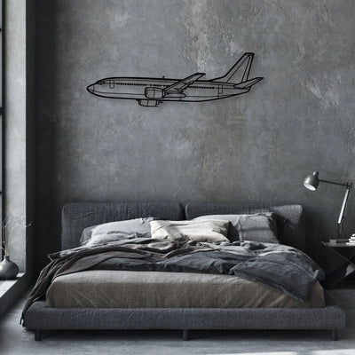 F-16D Classic Aircraft Silhouette Metal Wall Art - Aviation Hangar Decor