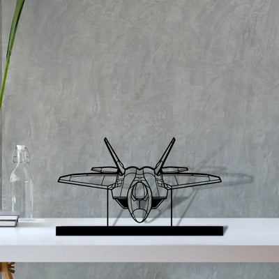 f-22-raptor-4 Silhouette Metal Art Stand - Turbo Silhouette