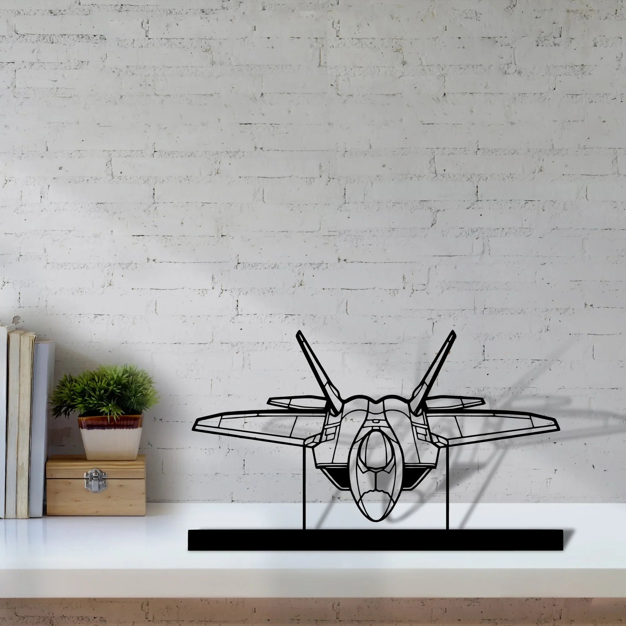 f-22-raptor-4 Silhouette Metal Art Stand - Turbo Silhouette