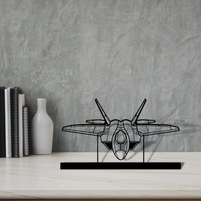 f-22-raptor-4 Silhouette Metal Art Stand - Turbo Silhouette
