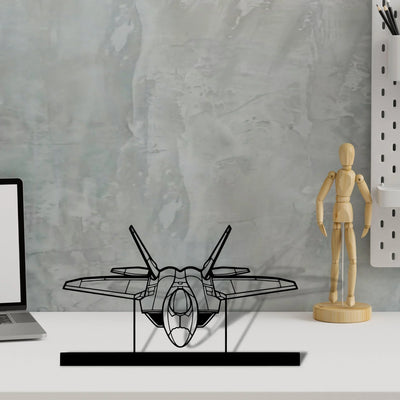 f-22-raptor-4 Silhouette Metal Art Stand - Turbo Silhouette