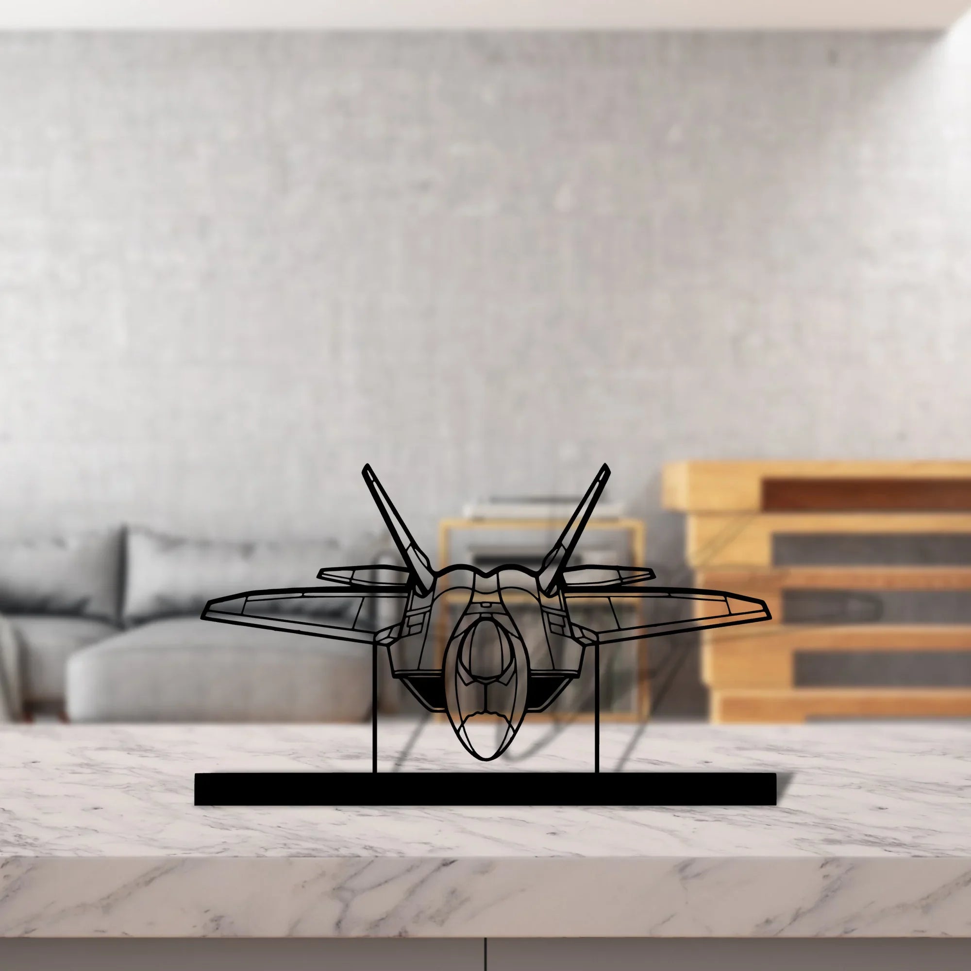 f-22-raptor-4 Silhouette Metal Art Stand - Turbo Silhouette