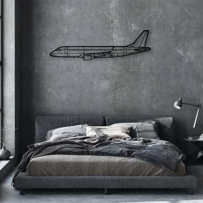 F-4E Phantom Classic Aircraft Silhouette Metal Wall Art - Aviation Hangar Decor