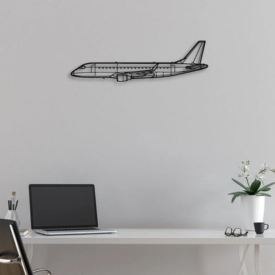 F-4E Phantom Classic Aircraft Silhouette Metal Wall Art - Aviation Hangar Decor