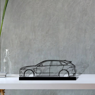 f-pace-svr Silhouette Metal Art Stand - Turbo Silhouette